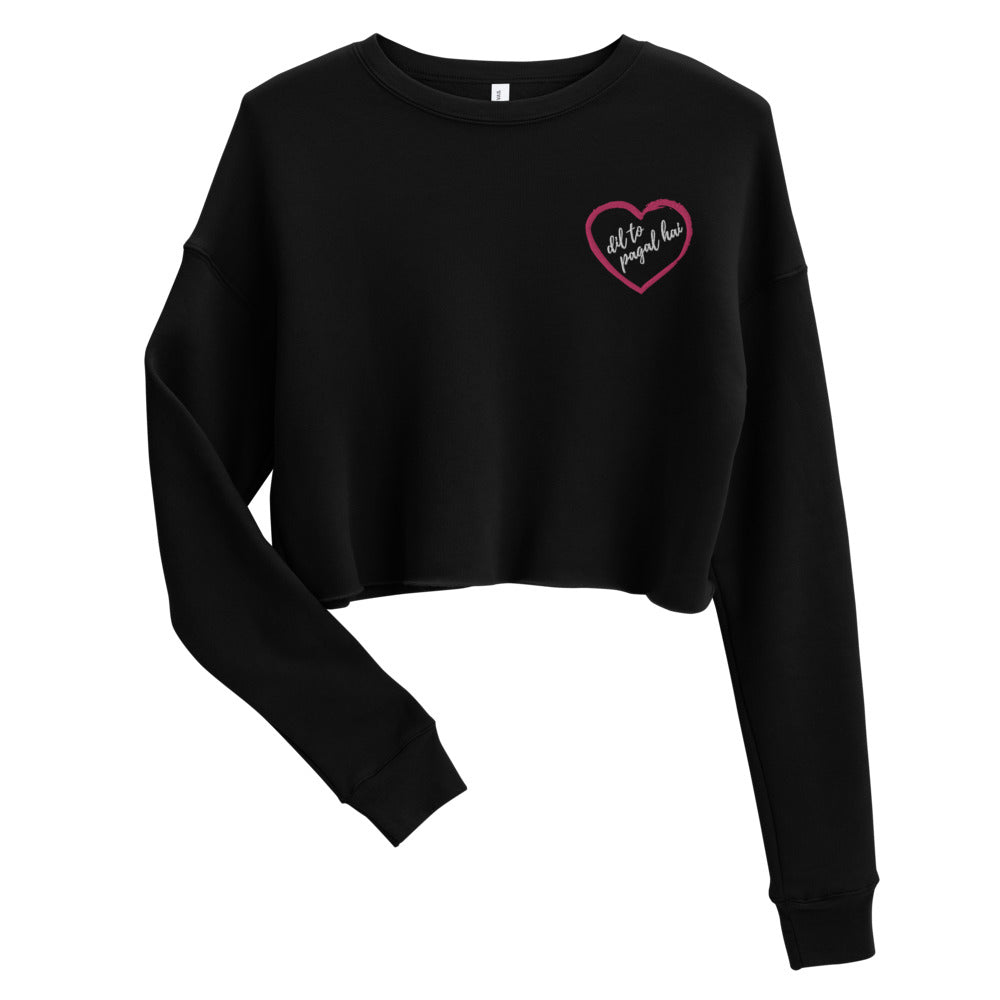 Dil To Pagal Hai Embroidered Crop Sweatshirt