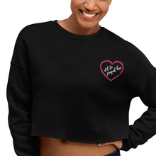 Load image into Gallery viewer, Dil To Pagal Hai Embroidered Crop Sweatshirt
